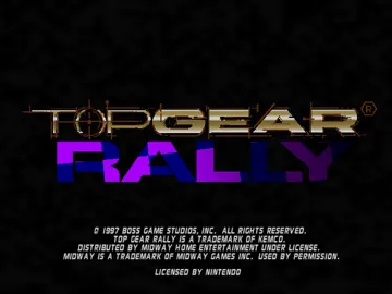 Top Gear Rally (Europe) screen shot title